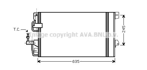 AVA QUALITY COOLING kondensatorius, oro kondicionierius OL5390